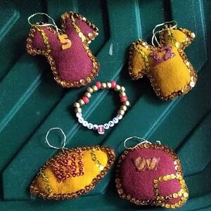 Commanders Xmas Ornament Set